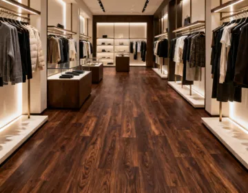 CoreTec Ravenswood Oak in boutique retail