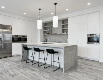 CoreTec Stone tile in contemporary kitchen