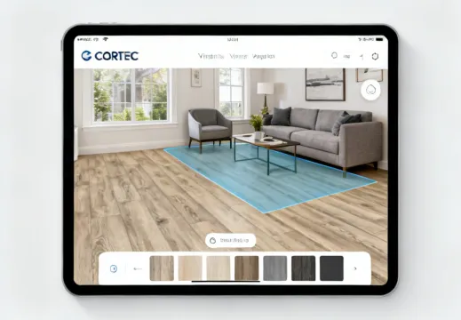 CoreTec Floor Visualizer app on tablet