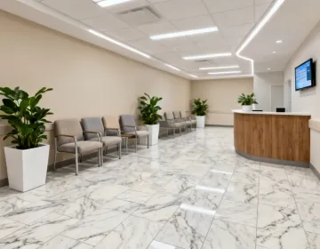 CoreTec Sonia Marble in healthcare waiting room