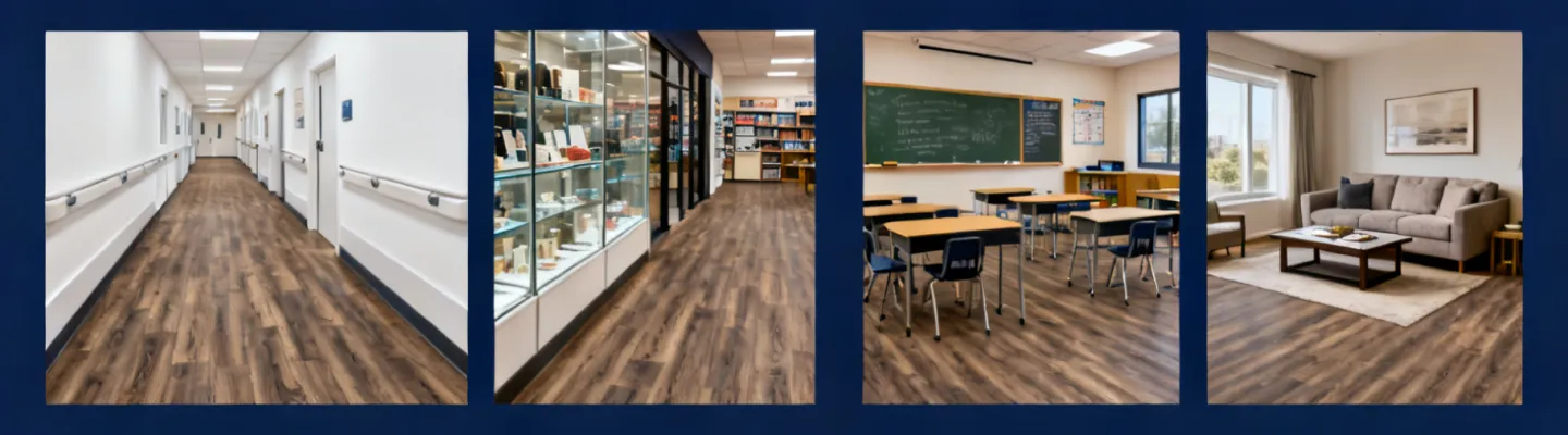 CoreTec flooring across multiple industries