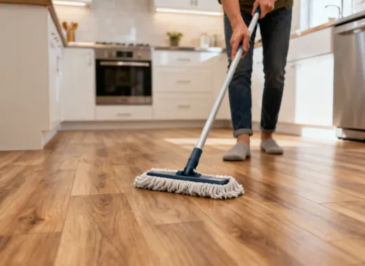 Cleaning CoreTec luxury vinyl plank flooring